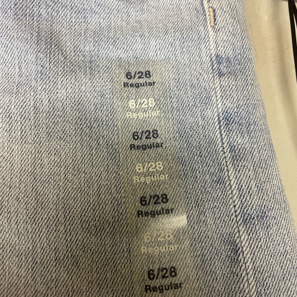 Gap denim women’s high rise wide leg jeans size 6/28 regular 100% cotton - Picture 6 of 10
